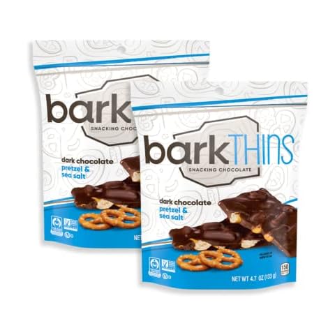 barkTHINS Snacking Chocolate - Dark Chocolate Pretzel w/ Sea Salt - 4.7 oz - 2 pk Cover