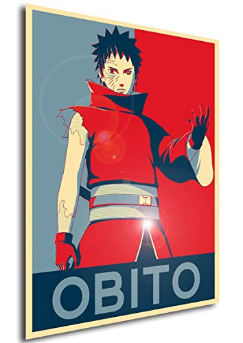 Poster Naruto Propaganda Obito Uchiha - Formato