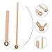 NUOBESTY 1set Wooden Clock Hand Repair Tool Clock Movement Parts Easy to Install Wooden Pointer Accessories for