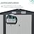 Verano Garden 10x8 FT Outdoor Storage Shed, Galvanized Steel Metal Garden Shed, Double Door W/Lock, Outdoor Storage Tool House for Backyard, Patio, Lawn