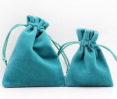 Coway 10PCS 792 Feel Soft and Comfortable High-Grade Thick Velvet Jewelry Bag , Gray