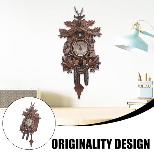 Reloj de cuco de pared para regalos de inauguración de madera retro Abaodam 4