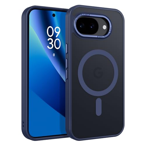 Coque Google Pixel 10A antichoc MagSafe anti-traces bleue