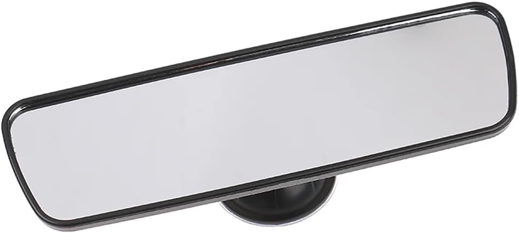 Interior Rearview Mirror Rear View Mirror Glass Suction Cup Wide-Angle Rearview Mirror 360° Rotates Adjustable View Mirror Car Rearview Mirror