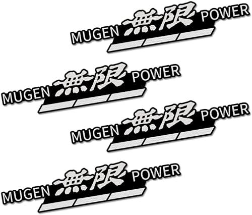 無限 車のロゴホーンステッカー スピーカーデカールステッカー 3Dアルミバ車用エンブレム インテリア装飾アクセサリーの 金属装飾ロゴバッジステッカー 4枚セット