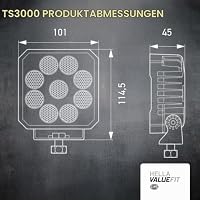 HELLA Valuefit TS3000 LED Arbeitsscheinwerfer 12V – Ansicht 6
