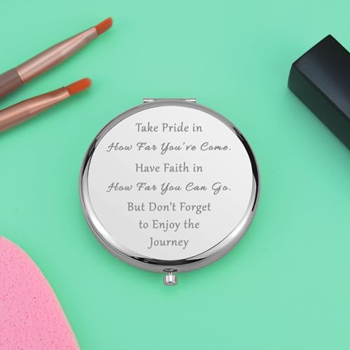 Espejo compacto redondo para maquillaje, 6.6 cm miniatura 5