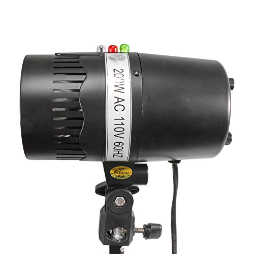 LimoStudio New Single 200 Watt Photo Studio Monolight Flash Strobe Umbrella Lighting Kit - 1 Studio Flash/Strobe, 1 Soft Umbrella, AGG334V2