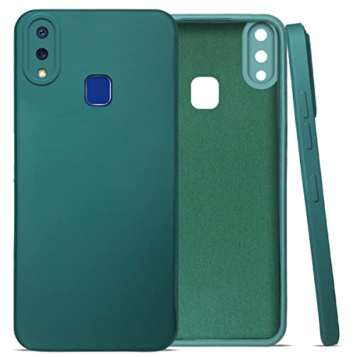 Image of Jkobi Back Cover Case for Vivo Y95 | Vivo Y93 | Vivo Y91 (Inside Fiber Cloth | Smooth Matte Finish | Elegant Professional Look |Green)