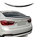 Heckspoiler passend für BMW X6 F16, Heckflügel, Spoilerlippe für Auto-Tuning Schwarz Glanz ABS Kunststoff