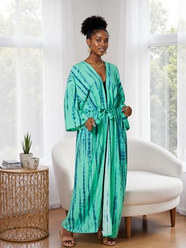 Image of Women's Kimono Cover Up Long Beach Dress Swimsuit Cover Ups Colorful Cardigan Lightweight Robe for Swimwear