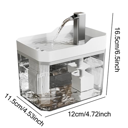 Fountain Cat Water Dish - 1.5L Intelligent Sensing Quiet Electric Dog Waterer,Automatic Water Feeder Indoor | for Home Office Apartment Bedroom Living Room Balcony - Image 6