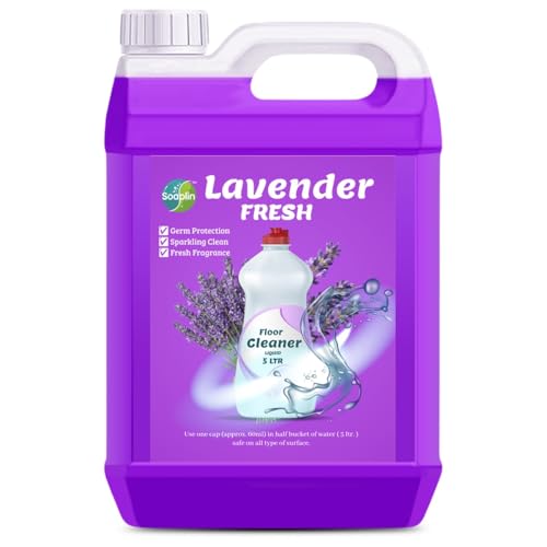 Image of Fresh Floor Cleaner Liquid Litre - Powerful Germ Protection, Sparkling Clean Floors, Long-Lasting Rose Fragrance, Safe for All Floor Types, Economical (Pack of 1, lavende)