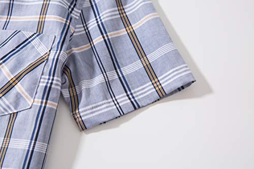 Image of Tronjori Boys' Short Sleeve Button Down Woven Shirt