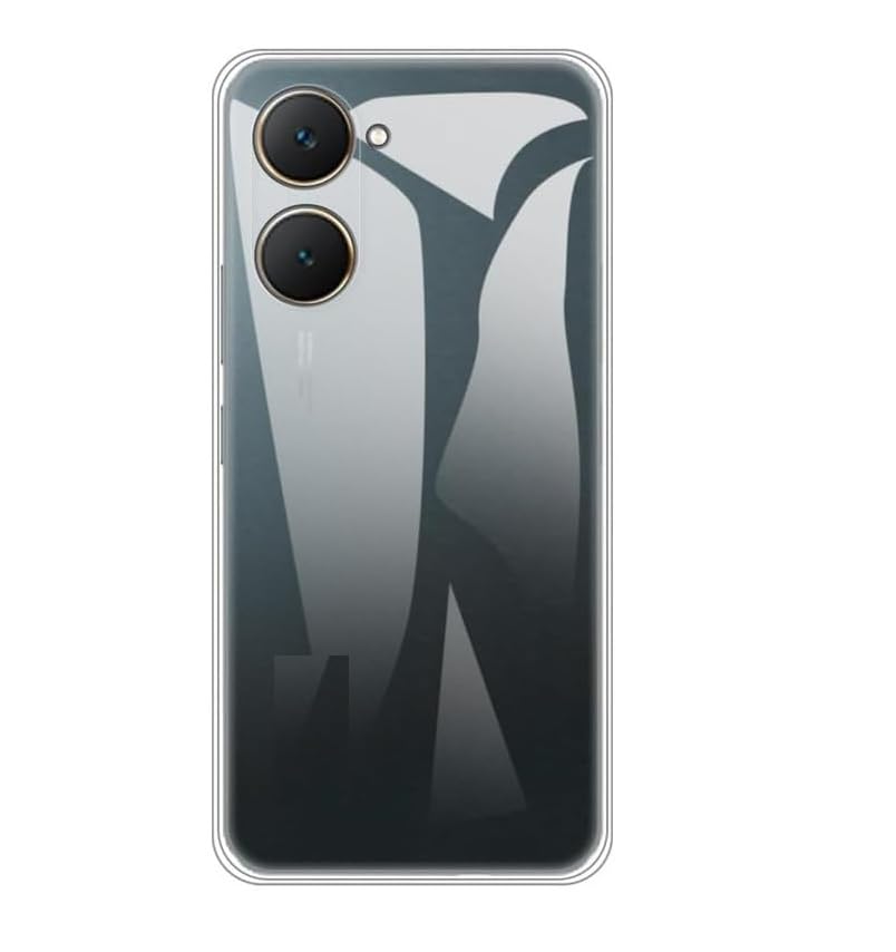 Image of COVERBLACK Flexible Rubber Case Back Cover for Compatible Model with Vivo Y28s / Y18i / Y28E /Lite 5G - Transparent