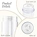 BOSMIOW 12 Pieces 15g Clear Plastic Deodorant Containers,Empty 1/2 oz Travel Lip Balm Tubes for DIY Solid Perfume,Lipstick,Chapstick,Crayon
