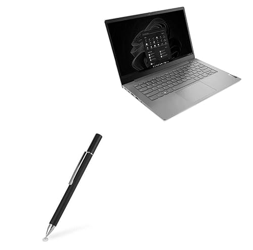 BoxWave �X�^�C���X�y�� Lenovo ThinkBook 14 (21DH) �Ή� - FineTouch �Ód�e�ʎ��X�^�C���X �������X�^�C���X�y�� - �W�F�b�g�u���b�N
