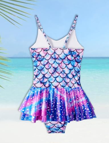 Happy Cherry Girls Mermaid Swimsuit One Piece Bathing Suits Cute Colorful Swimwear4