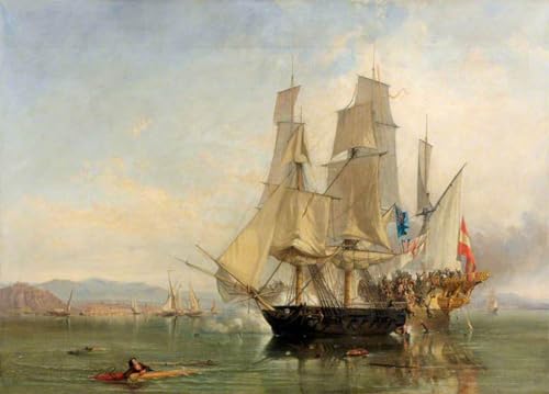 Peinture Poster Impression pour salon : revivez la bataille navale el Gamo Stanfield