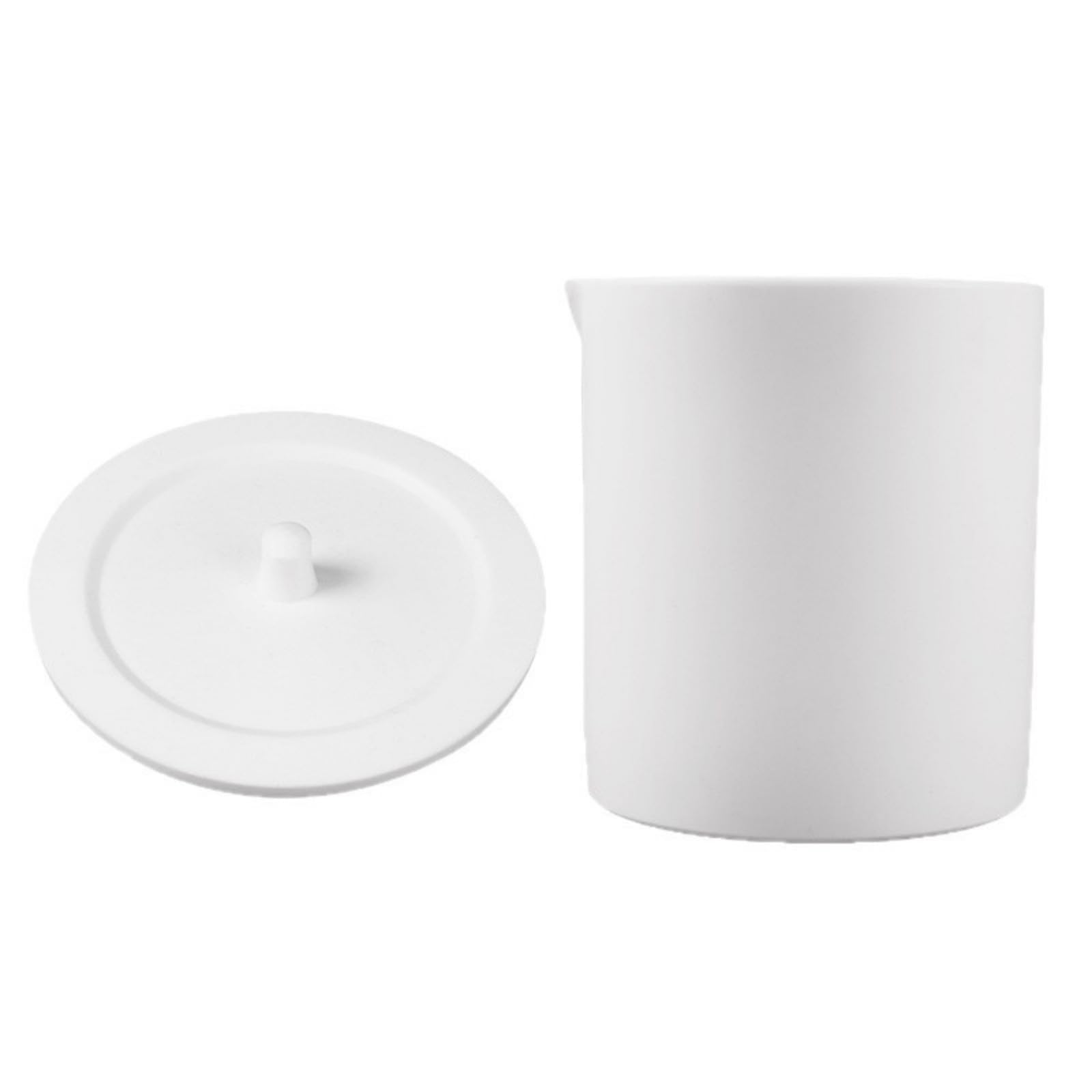 Gobelet gradué léger en PTFE avec couvercle pour laboratoires scientifiques, échantillonnage sur place, manipulation de peintures en résine liquide, gobelet de laboratoire scellé