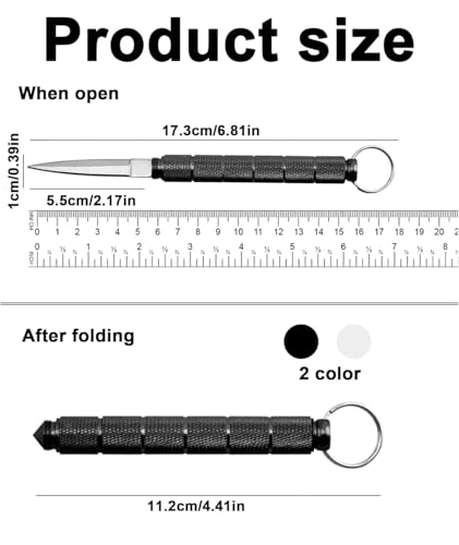 Image of TRIDEX Portable Utility Cutter with Stainless Steel Blade, Compact Keychain Box Cutter, EDC Mini Cutting Tool for Camping, Hiking, Travel, DIY, Office & Everyday Use
