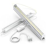 VoroDcip Grow Light Strip 2 Pack, T5 Full Spectrum LED Plant Grow Lamp, 1ft Grow Lights Bar, 3000K Plant Light Strips for Indoor Plants, Shelves, Under Cabinet