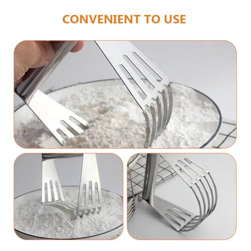 Mikikit Dough and Pastry Blender, Reusable Baking Utensil for Effortless Dough Mixing Steel Pastry Cut-ter for Pies and Pastries - Image 4