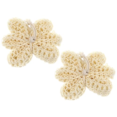 BEBEMOKO 2Pcs Comfortable Body Scrubbers Portable Bath Foaming Balls for Exfoliating Skin Natural Jute Material Gentle for Refreshing Shower Experience