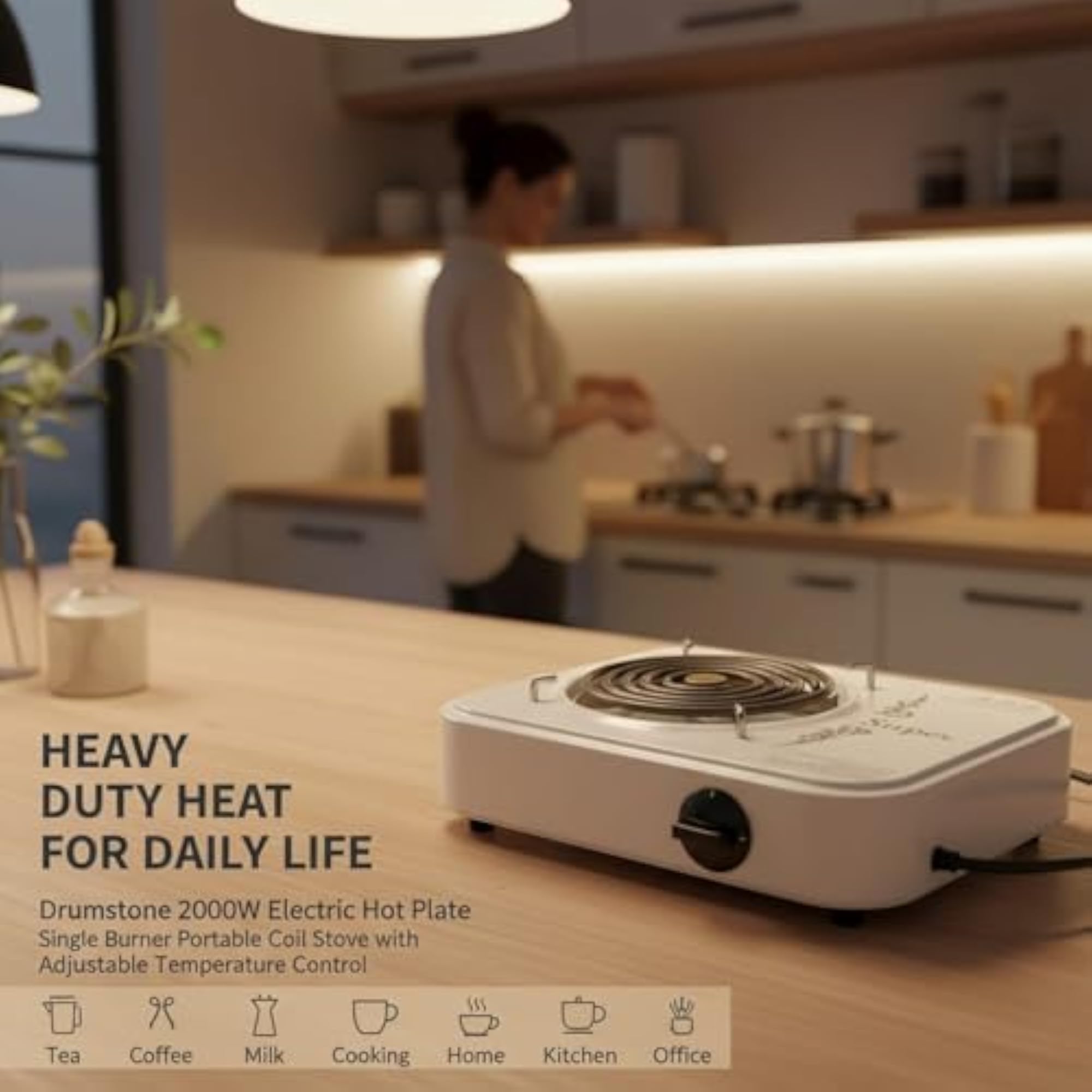 2000W Heavy Duty Electric Hot Plate Single Burner