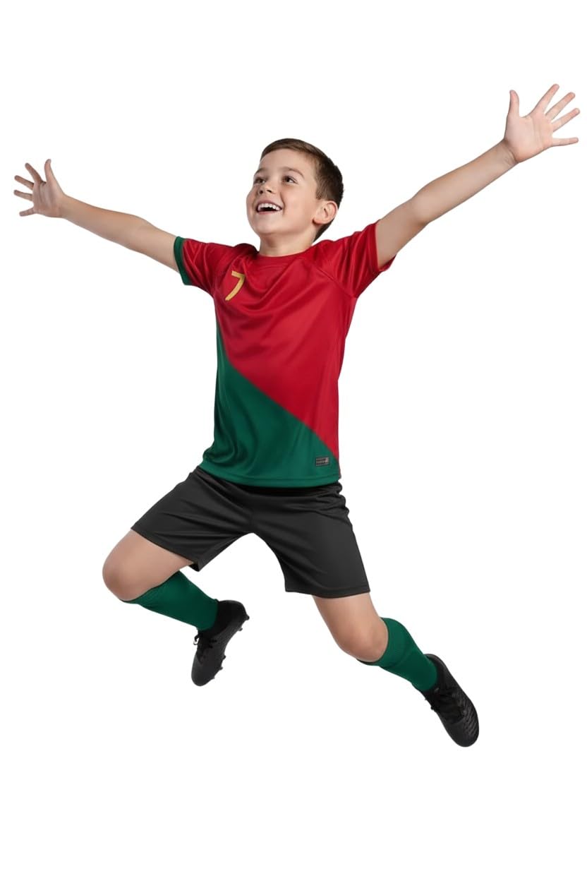 Sports, Fitness Outdoors Fan Shop Apparel Jerseys Boys' Jerseys Ronaldo 7 8000 VG40 Parent-picture-21