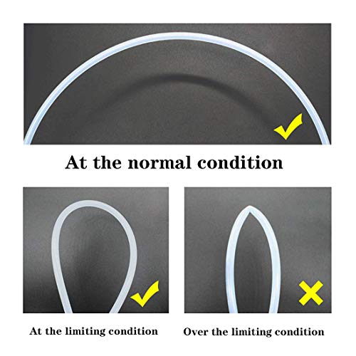 Beduan 10 mm OD Pneumatic Air Line Tubing Nylon Air Hose for Fluid Transfer or Air Brake System 32.8ft (Clear)