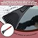 Lonuxi Car Windshield Ice Scraper, Scratch-Free Auto Ice Scraper with Foam Handle, Window Snow Frost Removal Tools, Scrape Frost and Ice, Universal for Truck, SUV, Vehicles (Red)