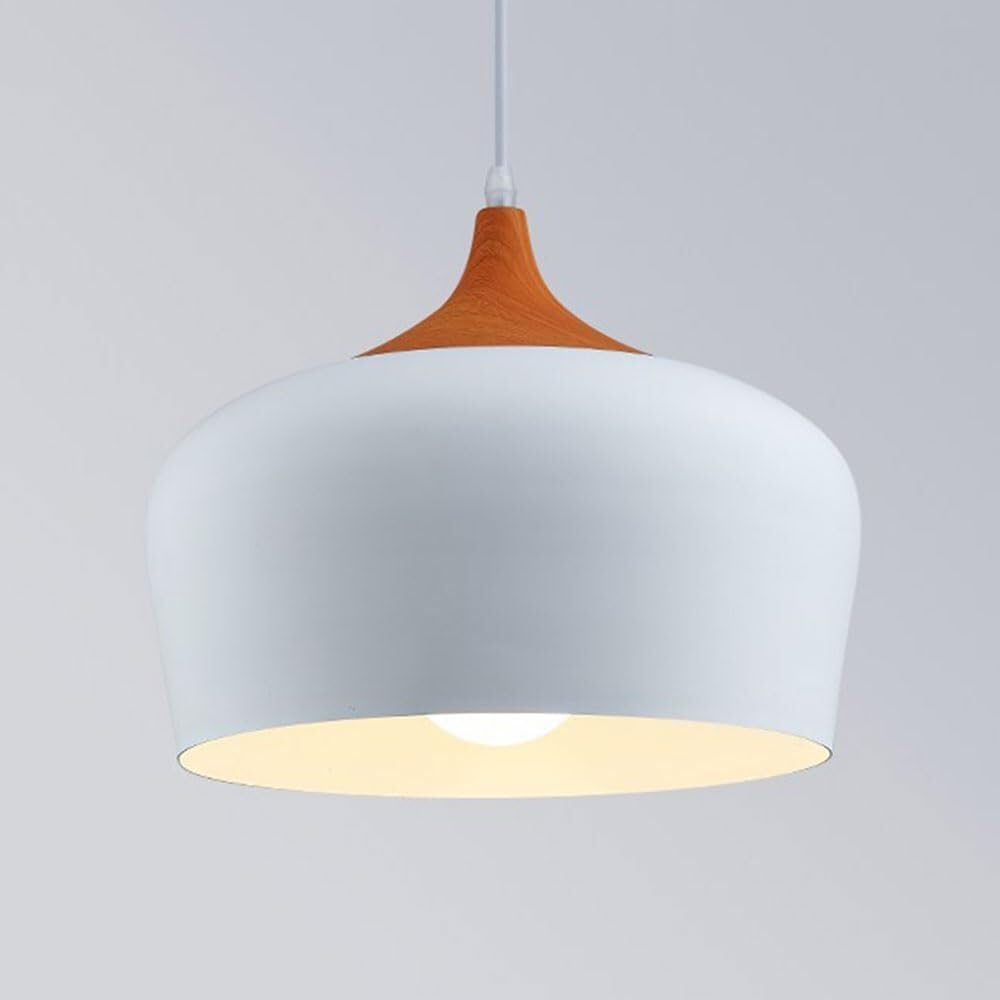 Suspension industrielle créative en bois et métal réglable - 6