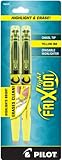 Pilot FriXion Light Erasable Highlighters, Chisel Point, Yellow, Box of Six 2-Packs, 12 Pens Total (46505)
