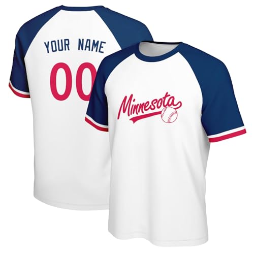 Image of ANTKING T-Shirt Custom Name Number Crewneck Short Sleeve for Men Youth Gifts