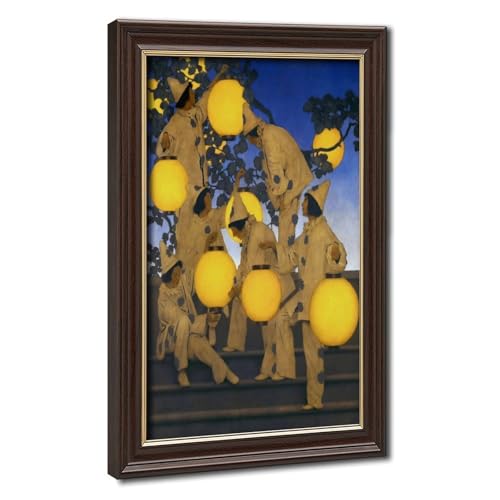 Toile Maxfield Parrish pour décoration murale salon et bureau avec cadre de suspension