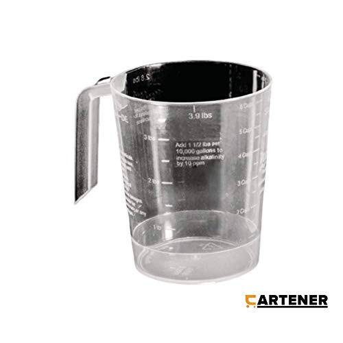 1 lb Clear Measuring Scoop Cup for Dry and Liquid Pool Chemicals