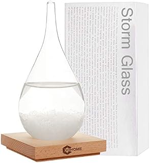 Valentines Day gifts for Him, Valentines Decorations Storm Glass, Weather Forecaster Weather Station Fashion Creative Office Desktop and Home Decor Water Drop Glass Bottle