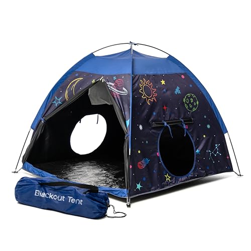 Blackout Sensory Tent for Kids with Autism - 51'x 51'x 40' Calming Corner, Easy to Assemble & Durable with Clear Phone Pocket and Mesh Storage – Ideal for SPD, ADHD & Autistic Children