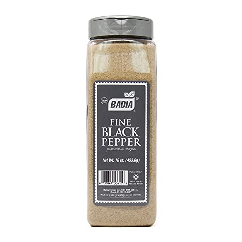 Badia Black Pepper Ground Fine, 16 Ounce