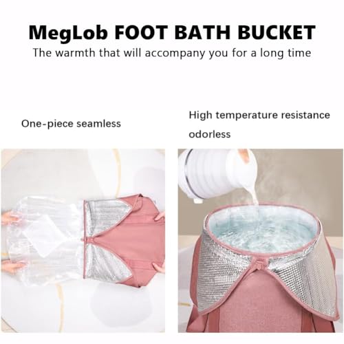 Balde Plegable para Spa de Pies 33x33x72 cm MegLob miniatura 5
