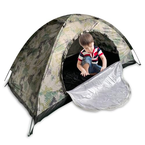Carpa para 1 persona impermeable y resistente al viento miniatura 4