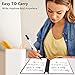 Marte Vanci Whiteboard Notebook Reusable Dry Erase Whiteboard with Pen and Wiping Cloth A5 Portable Dry Erase Pad with PU Cover White Board for Notes Lists Memo Message Presentation (Black)