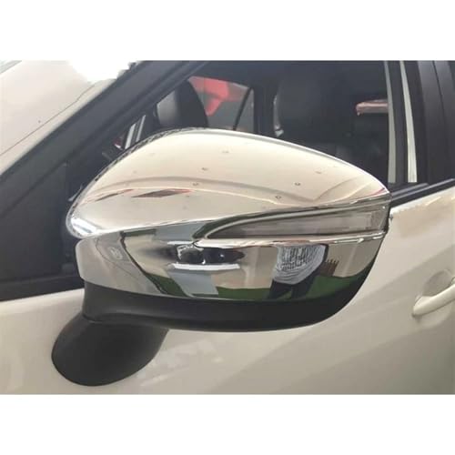 Cadre de rétroviseur Mazda CX-5 chrome ABS 2 pièces pour modification esthétique auto - 6