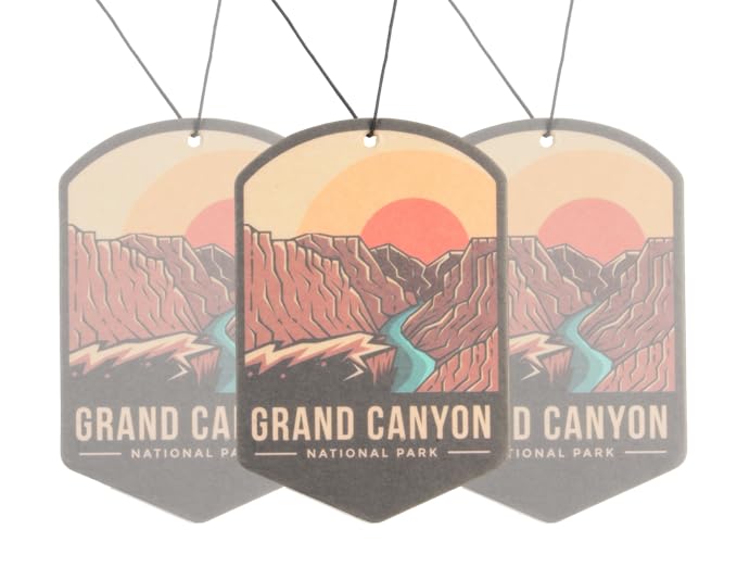 Image of Outdoor Adventure Car Air Freshener 3 Pack Scented With Premium Oils By Fresh Fresheners (Grand Canyon National Park)