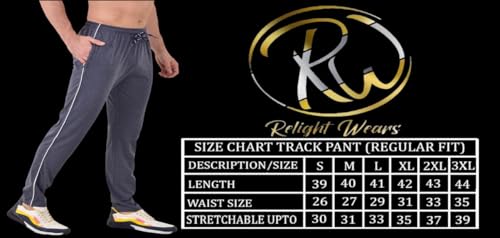Image of Cotton Track Pant for Men | Lower for Man | Comfortable Lower Men with Zip Pocket for Gym, Sports & Casual Wear