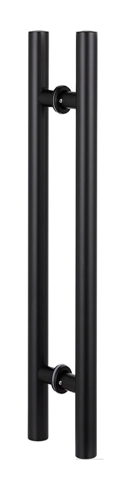Poignée de porte de douche pour bureau et salle de bain barre noire mate 80cm