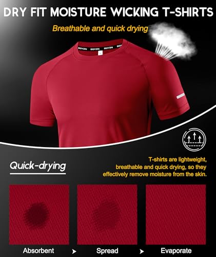 Image of Boyzn 1 or 3 Pack Men's Workout Running Shirts, Dry Fit Moisture Wicking T-Shirts, Sports Gym Athletic Short Sleeve Shirts