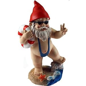 Grapelet 15cm Funny Gnome Garden Ornament Resin gnome