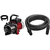 Einhell Gartenpumpe GC-GP 6538 (650 W, 3,6 bar Druck, 3.800 l/h Förderleistung, Wassereinfüllschraube, Wasserablassschraube, Tragegriff) & Saugschlauch 4 m (4 m, Kunststoffanschluss 42 mm, 5-teilig)